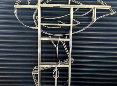 dekoracja płaskie z aluminium 01