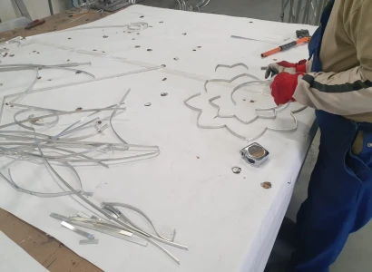 Konstrukcja słonia dla Ogrodu Świateł w Chorzowie (1)