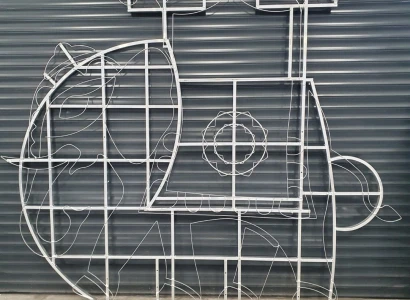 Konstrukcja słonia dla Ogrodu Świateł w Chorzowie (2)